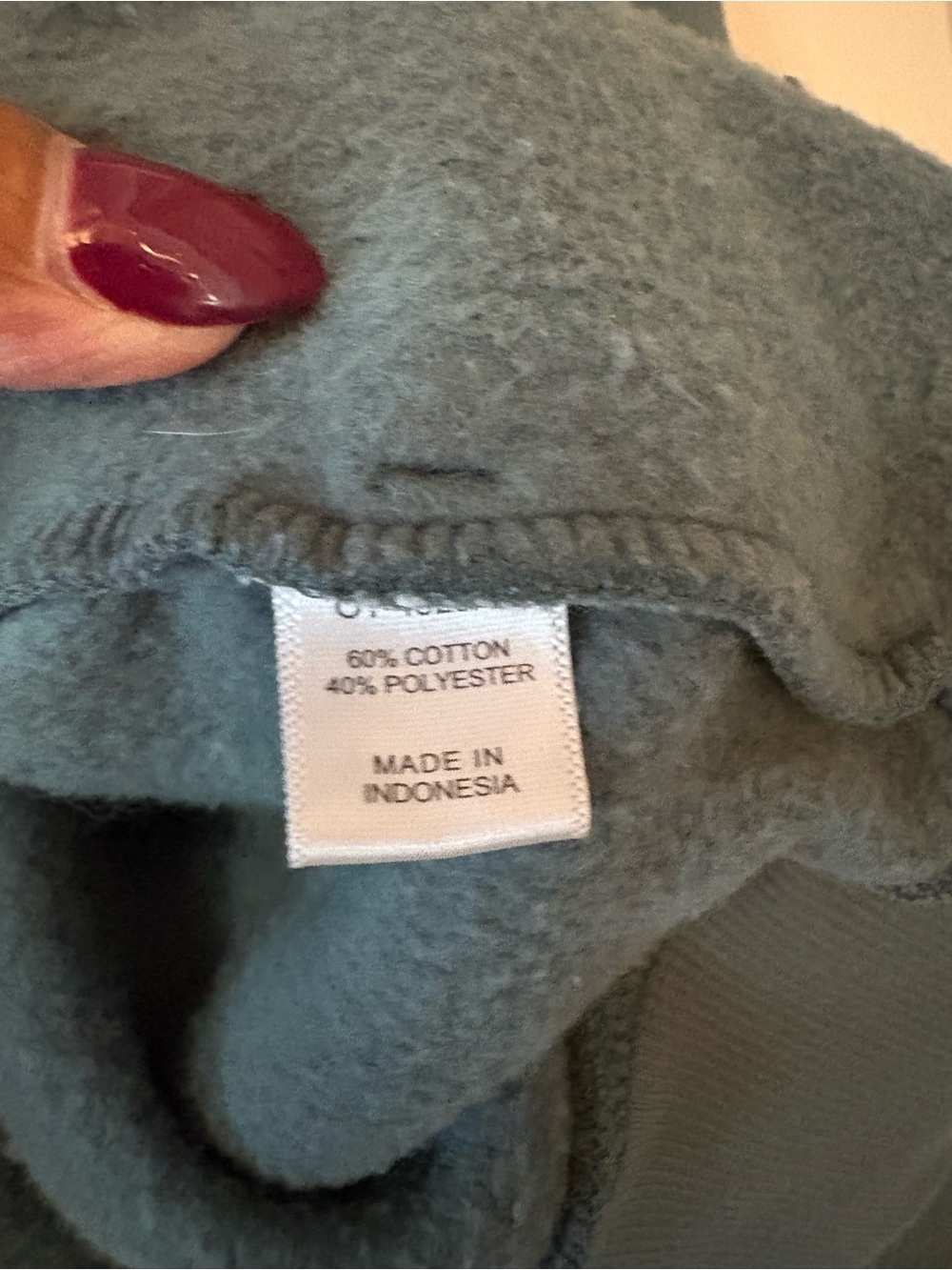 Zenana Relaxed Jade green Pullover Hoodie large - Picture 3 of 5